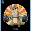 Weightlifting Otter Fitness PNG, Gym Workout Muscles Retro PNG 1 Weightlifting Otter Fitness PNG, Gym Workout Muscles Retro PNG