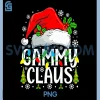 Gammy Claus PNG, Funny Christmas Family Matching PNG