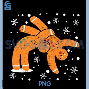 Funny Fighting Wrestling PNG, Gingerbread Man Cookies Christmas PNG