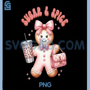 Gingerbread Pink PNG, Xmas Christmas Holidays PNG