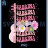 Sabrina PNG, Groovy Flower PNG, Name Personalized 80's PNG 2 Sabrina PNG, Groovy Flower PNG, Name Personalized 80's PNG