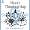 Happy Thanksgiving Pumpkin SVG, Sunflower Fall Harvest Design SVG 2 Happy Thanksgiving Pumpkin SVG, Sunflower Fall Harvest Design SVG