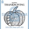 Thanksgiving Zentangle Pumpkin SVG, Detailed Fall Coloring Design SVG 2 Thanksgiving Zentangle Pumpkin SVG, Detailed Fall Coloring Design SVG