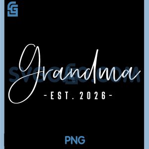 Grandma Est 2026 PNG, Minimalist Elegant Font PNG