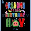 Grandma of The Birthday Boy PNG, Melon Family Matching Funny PNG