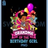 Grandma the Birthday Girl PNG, Party Pink Doll PNG, Family Decorations PNG