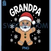 Grandpa Gingerbread PNG, Funny Matching Christmas PNG