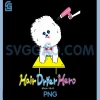 Hair Dryer Dog PNG, Retro Cartoon PNG, Funny Dog Illustration PNG