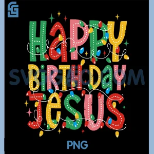 Happy Birthday Jesus PNG, Merry Christmas PNG, Christian Funny Holiday PNG