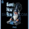 Happy New Year 2026 PNG, DJ Gnomes December 31 Celebrating Party PNG