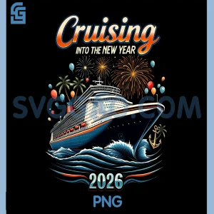 Happy New Year 2026 PNG, Family Cruise Vacation Party Design PNG