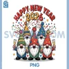 Cute Gnomes With Champagne PNG, Happy New Year 2026 Celebration PNG