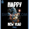 New Year Gnome With Sparkler PNG, Festive Fireworks Holiday PNG