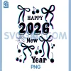 Happy New Year 2026 with Glitch PNG, Effect for Celebration PNG