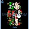Ho Ho Ho Snowmen with Presents PNG, Festive Winter Christmas PNG