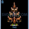 Horse Christmas PNG, Tree Lights Funny PNG, Xmas Santa Horse PNG