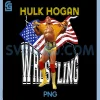 Hulk Hogan 007 PNG, American Flag PNG