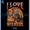 I Love Wieners PNG, Funny Offensive Dachshund PNG