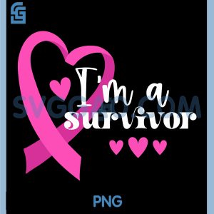 Im A Survivor PNG, Breast Cancer PNG