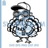 Cool Gobble Gobble Turkey SVG, Hip Hop Thanksgiving Turkey SVG