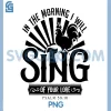 In The Morning I Will Sing of Your Love PNG, Psalm 5916 PNG