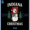Indiana Christmas Funny PNG, Snowman Santa Trees PNG, Winter Xmas PNG