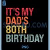 Its My King Dads 80th Birthday PNG, OMG Crown Calm Themed Funny PNG