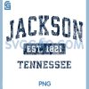 Jackson Tennessee TN PNG, Vintage Established Sports Design PNG