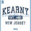 Kearny New Jersey NJ PNG, Vintage Established Sports Design PNG
