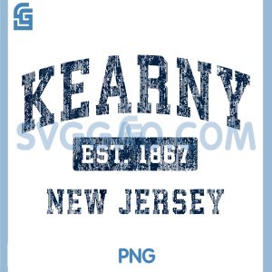 Kearny New Jersey NJ PNG, Vintage Established Sports Design PNG
