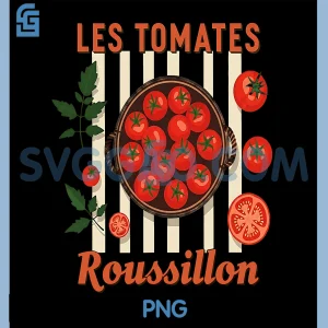 Les Tomates Roussillon PNG, Vintage French Produce PNG