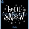Let It Snow PNG, Christmas Snowflakes PNG
