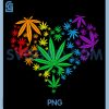 LGBT Cannabis PNG, Weed Leaf Heart Gay PNG, Pride Marijuana Rainbow PNG