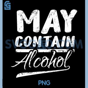 May Contain Alcohol PNG, Funny Drinking Vacation Beach PNG