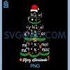 Merry Christmas Tree PNG, Math Teacher Xmas PNG