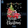 Merry Christmas Red Truck PNG, Family Christmas Matching PNG