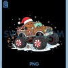 Monster Truck Gingerbread PNG, Funny Christmas Baking Cookies PNG