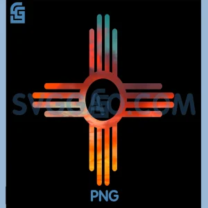 New Mexico State Zia PNG, Vintage Modern Retro Design PNG
