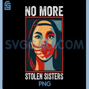 No More Stolen Sister PNG, Red Hand MMIW PNG, Awareness America Native PNG