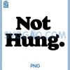 Not Hung PNG, Sarcastic Funny Joke Retro PNG