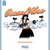 Ocean Vibes PNG, Retro Beach Graphic PNG
