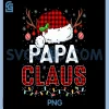 Papa Claus PNG, Christmas Lights Santa Hat PNG