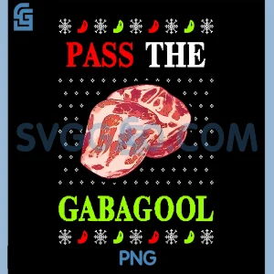 Pass The Gabagool PNG, Tacky Ugly Christmas PNG