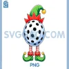 Pickleball Elf PNG, Christmas Funny PNG, Xmas Elf Pickleball Lover PNG