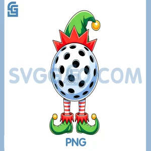 Pickleball Elf PNG, Christmas Funny PNG, Xmas Elf Pickleball Lover PNG