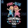 Pink Or Blue PNG, Grandma Loves You PNG, Gender Reveal Party PNG