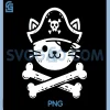 Pirate Cat PNG, Crossbones Cat Lover PNG, Cats Kitten Owner PNG
