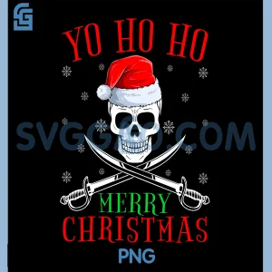 Santa Yo Ho Ho Pirate PNG, Pirate Lover Matching PNG, Merry Christmas PNG