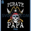 Pirate Papa PNG, Skull Family Matching PNG