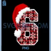Plaid 6 7 Six Seven PNG, Meme Xmas PNG, Santa Hat Christmas PNG